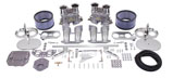 Empi Dual 44 HPMX Kit w/ Chrome Air Cleaners for Type 2/4 and 914 Engines