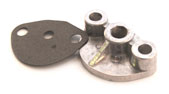 Fuel pump block off plate