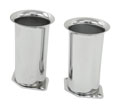 Chrome Velocity Stacks, 4" Tall, Pair