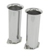Chrome Velocity Stacks, 6" Tall, Pair